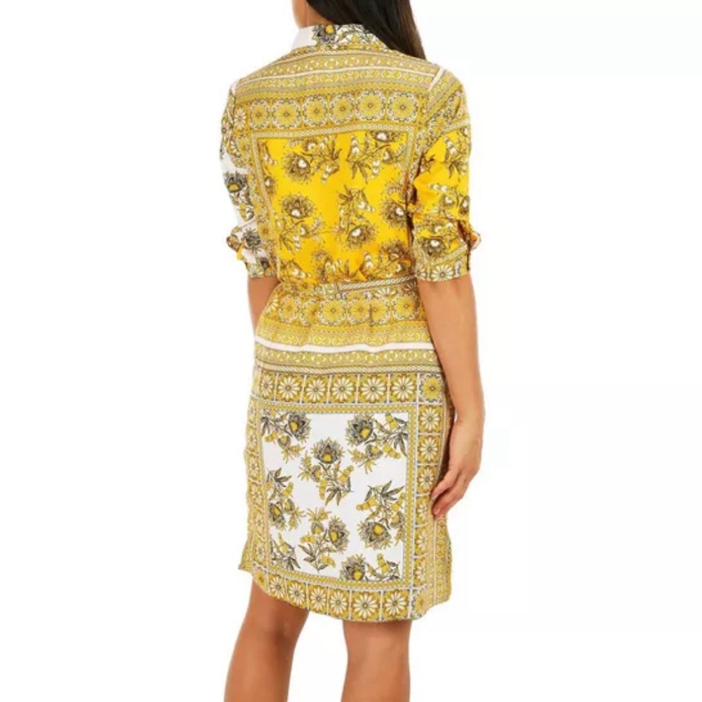 MLLE GABRIELLE
Womens Floral Button Up 3/4 Sleeve Dress - Picture 2 of 9